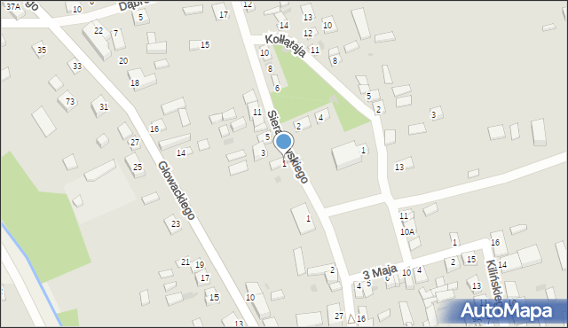 Bodzanów, Sierakowskiego, 1, mapa Bodzanów