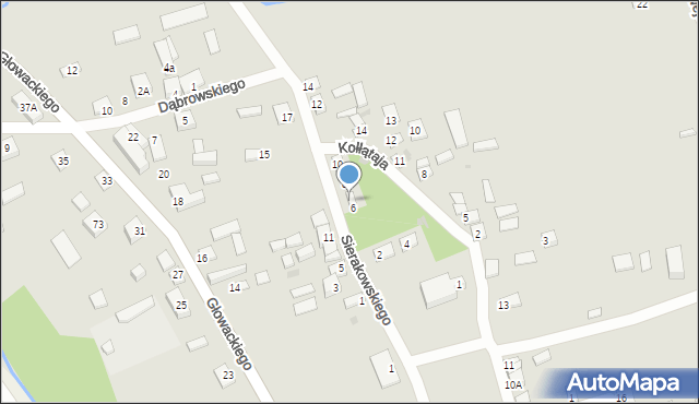 Bodzanów, Sierakowskiego, 8A, mapa Bodzanów