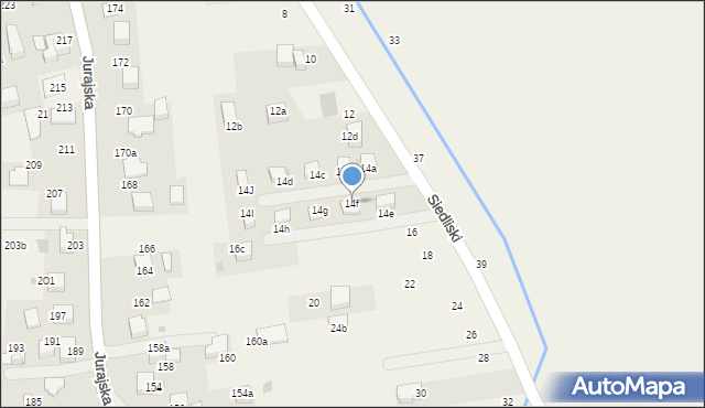 Bolechowice, Siedliski, 14f, mapa Bolechowice