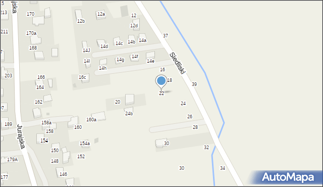 Bolechowice, Siedliski, 22, mapa Bolechowice