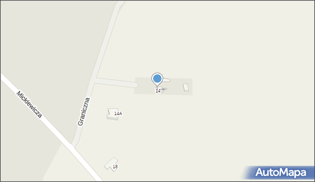 Borkowo Kościelne, Sierpecka, 14, mapa Borkowo Kościelne