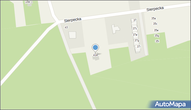 Borkowo Kościelne, Sierpecka, 41a, mapa Borkowo Kościelne