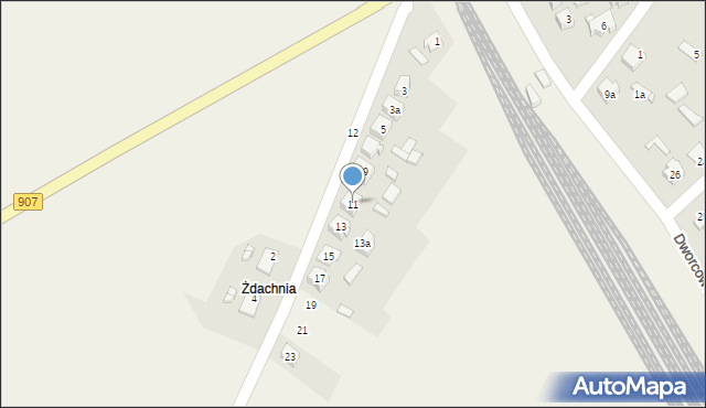 Boronów, Sienkiewicza Henryka, 11, mapa Boronów