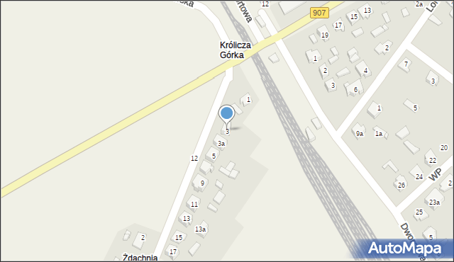 Boronów, Sienkiewicza Henryka, 3, mapa Boronów