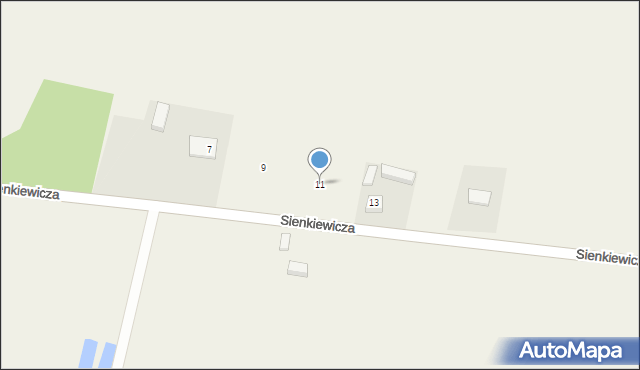 Borzykowa, Sienkiewicza Henryka, 11, mapa Borzykowa