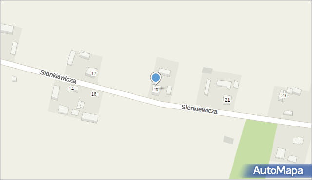 Borzykowa, Sienkiewicza Henryka, 19, mapa Borzykowa