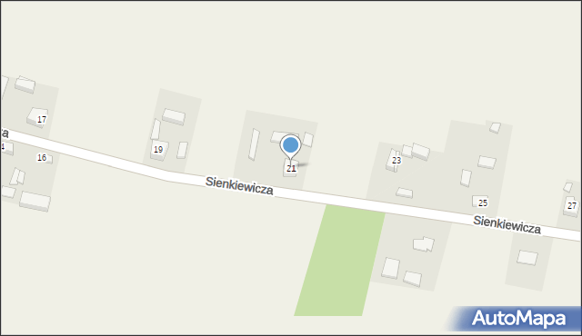 Borzykowa, Sienkiewicza Henryka, 21, mapa Borzykowa