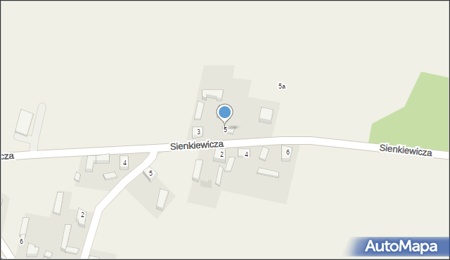 Borzykowa, Sienkiewicza Henryka, 5, mapa Borzykowa