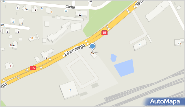 Brodnica, Sikorskiego Władysława, gen., 2e, mapa Brodnica