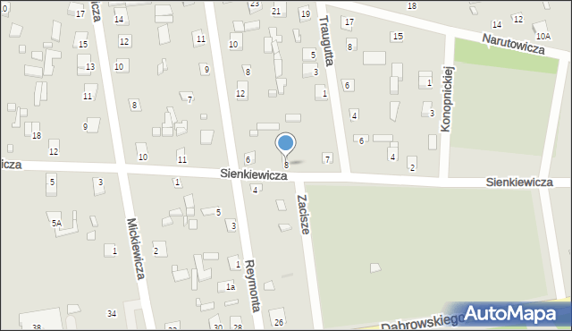 Brok, Sienkiewicza Henryka, 8, mapa Brok