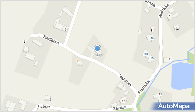 Bronów, Siedlacka, 4, mapa Bronów