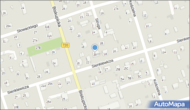 Brwinów, Sienkiewicza Henryka, 20, mapa Brwinów