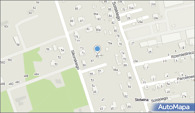 Brzesko, Sikorskiego Władysława, gen., 63, mapa Brzesko