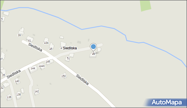 Brzeszcze, Siedliska, 49, mapa Brzeszcze