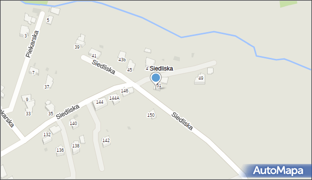 Brzeszcze, Siedliska, 53, mapa Brzeszcze