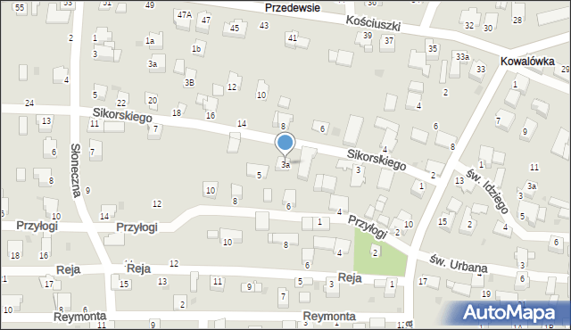 Brzeszcze, Sikorskiego Władysława, gen., 3a, mapa Brzeszcze
