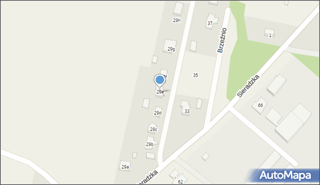 Brzeźnio, Sieradzka, 29e, mapa Brzeźnio
