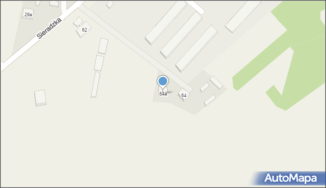 Brzeźnio, Sieradzka, 64a, mapa Brzeźnio