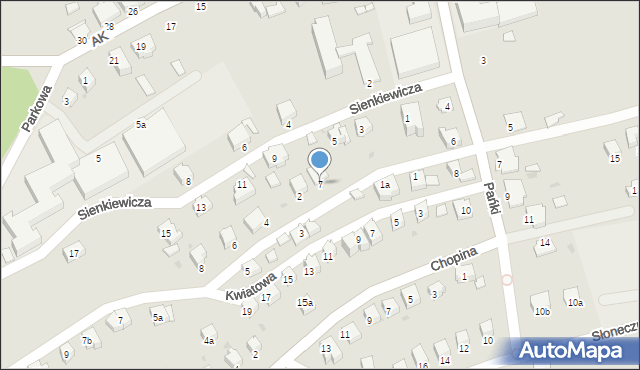 Brzozów, Sienkiewicza Henryka, 7, mapa Brzozów