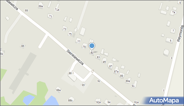 Bychawa, Sienkiewicza Henryka, 81, mapa Bychawa