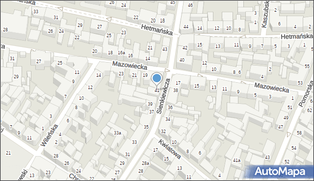 Bydgoszcz, Sienkiewicza Henryka, 41, mapa Bydgoszczy