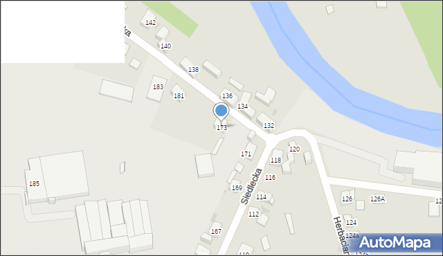 Bydgoszcz, Siedlecka, 173, mapa Bydgoszczy