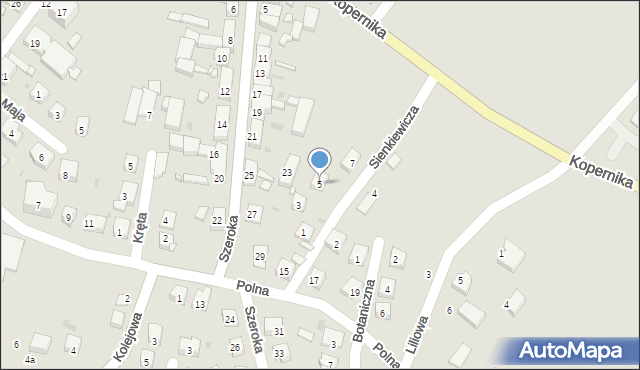 Bytom Odrzański, Sienkiewicza Henryka, 5, mapa Bytom Odrzański