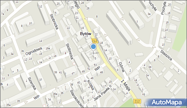 Bytów, Sikorskiego Władysława, gen., 7, mapa Bytów