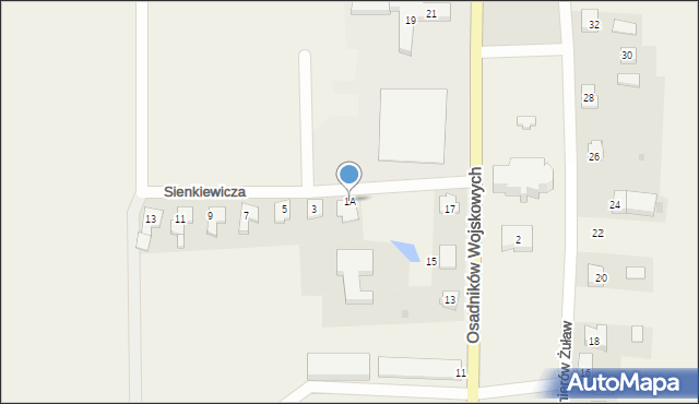 Cedry Wielkie, Sienkiewicza Henryka, 1A, mapa Cedry Wielkie