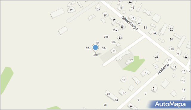 Cegielnia, Sikorskiego Władysława, gen., 33d, mapa Cegielnia