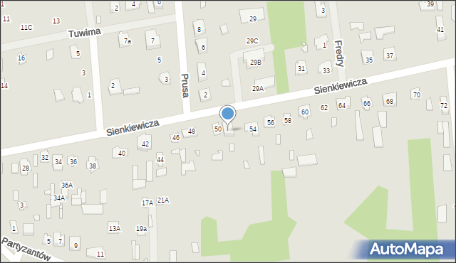 Cegłów, Sienkiewicza Henryka, 52, mapa Cegłów