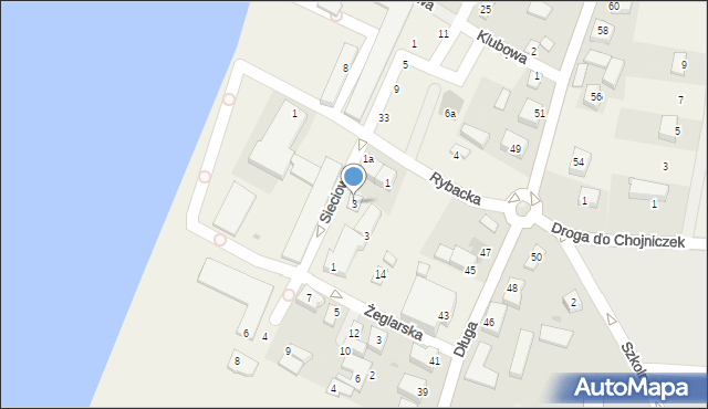 Charzykowy, Sieciowa, 3, mapa Charzykowy