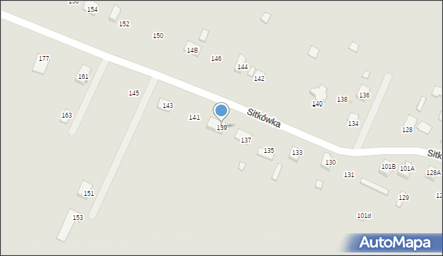 Chęciny, Sitkówka, 139, mapa Chęciny