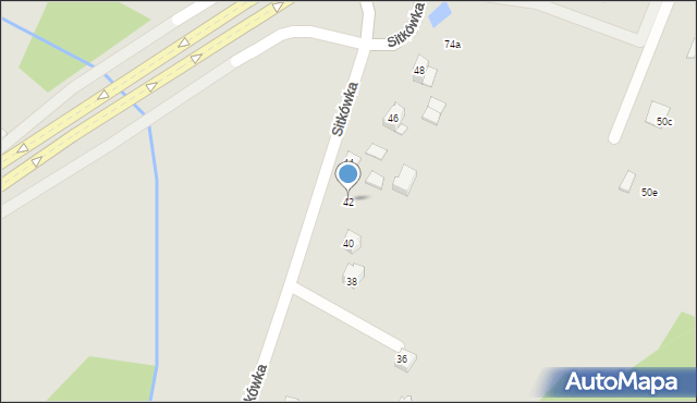 Chęciny, Sitkówka, 42, mapa Chęciny