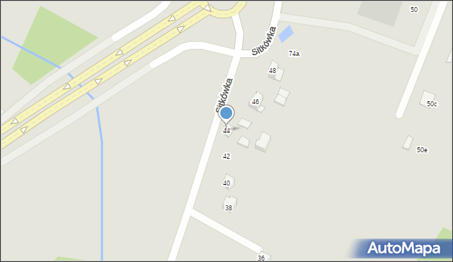 Chęciny, Sitkówka, 44, mapa Chęciny