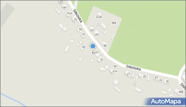 Chęciny, Sitkówka, 53, mapa Chęciny