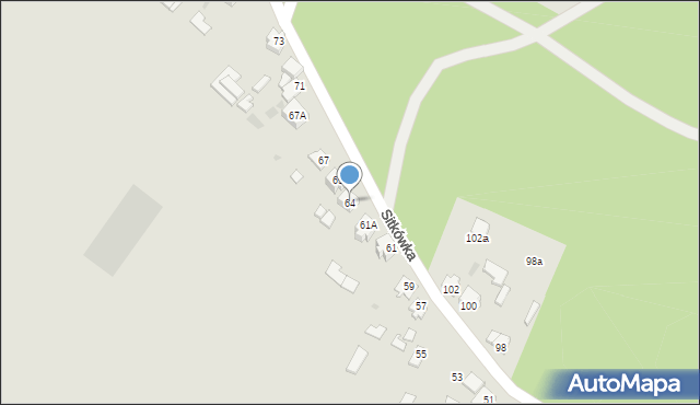 Chęciny, Sitkówka, 64, mapa Chęciny