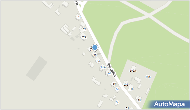 Chęciny, Sitkówka, 65, mapa Chęciny