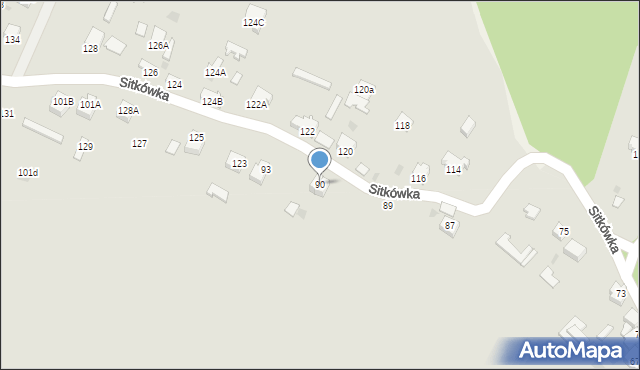 Chęciny, Sitkówka, 90, mapa Chęciny