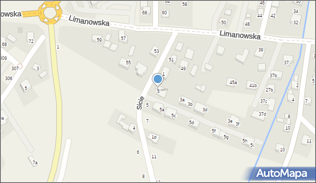 Chełmiec, Sicie, 3, mapa Chełmiec