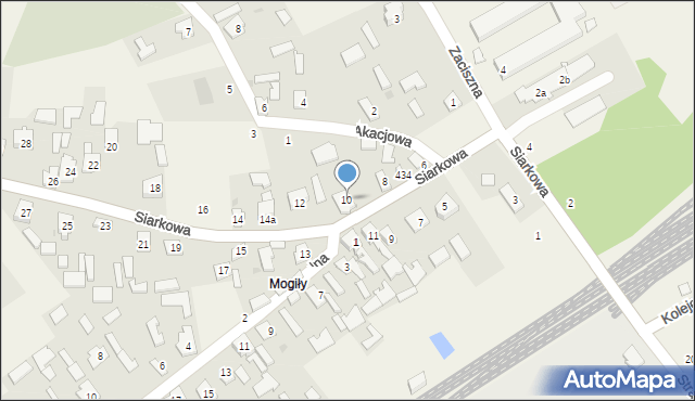 Chmielów, Siarkowa, 10, mapa Chmielów