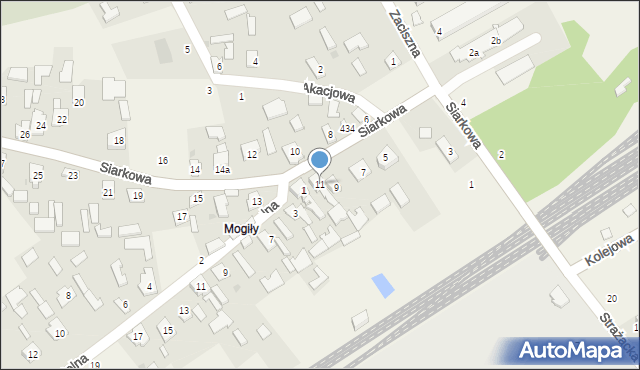 Chmielów, Siarkowa, 11, mapa Chmielów