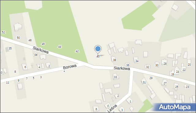 Chmielów, Siarkowa, 40, mapa Chmielów