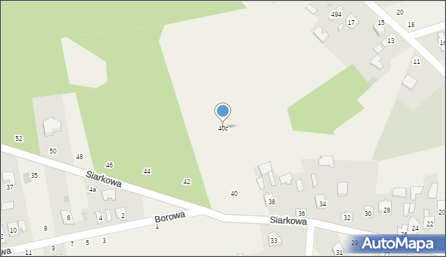 Chmielów, Siarkowa, 40c, mapa Chmielów