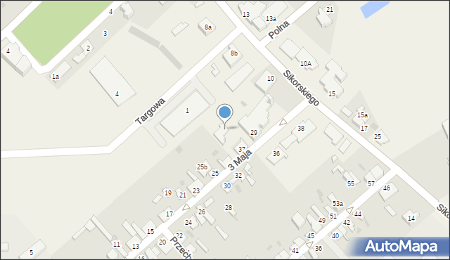 Choceń, Sikorskiego Władysława, gen., 10b, mapa Choceń