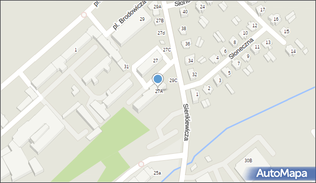 Choroszcz, Sienkiewicza Henryka, 27A, mapa Choroszcz
