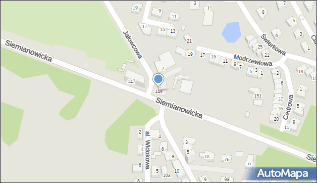 Chorzów, Siemianowicka, 149, mapa Chorzów