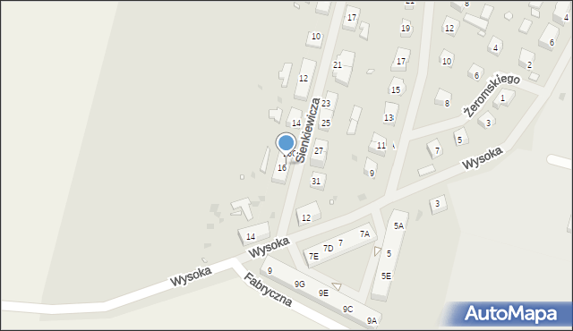 Choszczno, Sienkiewicza Henryka, 16B, mapa Choszczno