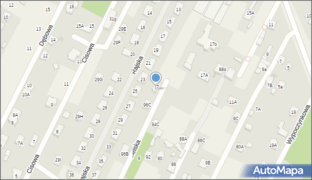 Chotomów, Sielska, 9, mapa Chotomów