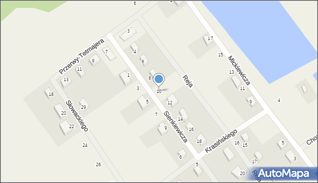 Chwałowice, Sienkiewicza Henryka, 10, mapa Chwałowice